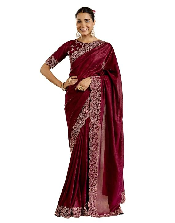 Mritsa Gota Patti Silk Lehenga Set - Red