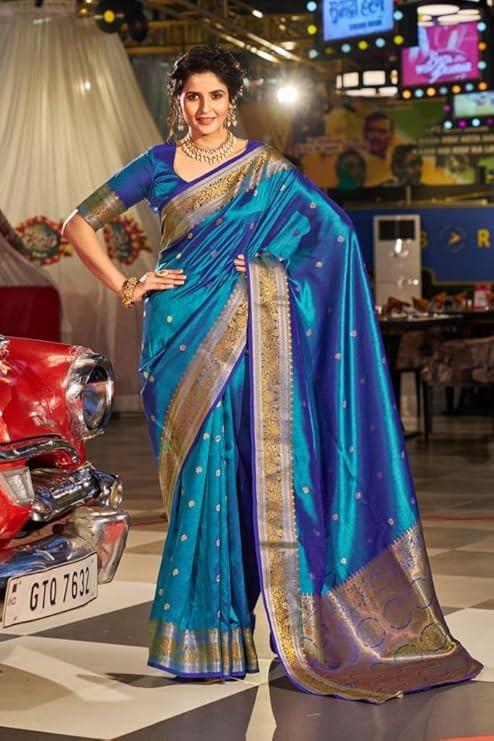 Mritsa Gota Patti Silk Lehenga Set - Red