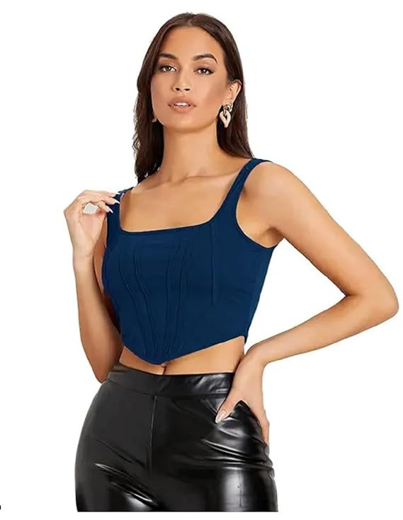 Quark Women's Solid Regular Fit Tank Top